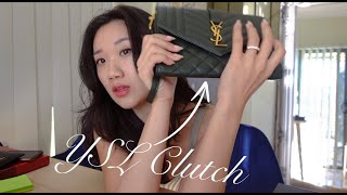 YSL clutchwristlet review ll What fits Modshots [upl. by Kassity]