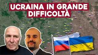 UCRAINA IN GRANDE DIFFICOLTÀ e con POCHI SOLDATI ANALISI con GEN CAMPORINI e E BROGI [upl. by Lulita]