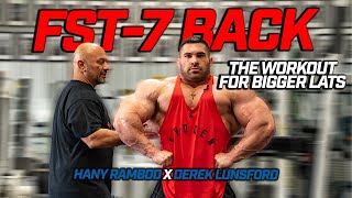 FST7 Back  Get Big Lats with Derek Lunsford X Hany Rambod [upl. by Eiramadnil835]