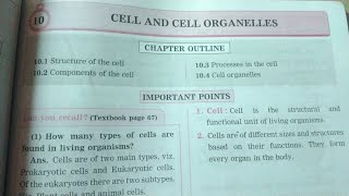 STD  8 । SUBJECT  SCIENCE l 10 cell and cell organelles [upl. by Arriaes]