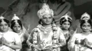 Sri Krishna Vijayam  Jayathu Jayathu Devi Video Song  NTR Jayalalitha [upl. by Oelak485]