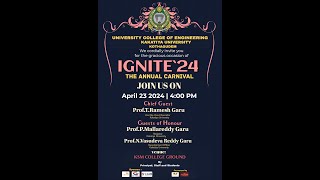 University college of engineering kakatiya University kothagudem IGNITE24 The Annual Carnival 2024 [upl. by Dorie]