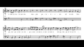 Nigra sum Vespro della Beata Vergine  C Monteverdi Score Animation [upl. by Hylton]