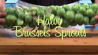 How to Trim and Halve Brussels Sprouts [upl. by Aseral]