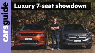 Land Rover Discovery Sport vs Mercedes GLB 2021 comparison review [upl. by Elokkin]