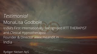 Testimonial Monalisa Godbole RTT THERAPIST India Hypnosis Meditation Vipassana [upl. by Safoelc]