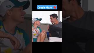 Alyssa Healy and Mitchell Starc  giving couple goals ❤️🫶 ytshorts [upl. by Laundes]