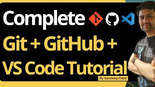 Complete Git  GitHub  VS Code Tutorial for Beginners • हिन्दी में [upl. by Duyne724]