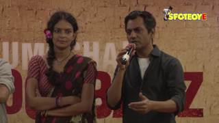 UNCUTNawazuddin Siddiqui and Bidita Bag at Babumoshai Bandookbaaz Trailer Launch Part2  SpotboyE [upl. by Angy]