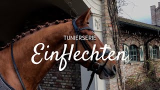 Turnierserie  Turnierzöpfe  Teil 1 Mähne einflechten  Tutorial [upl. by Isa]