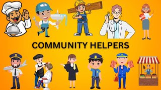 OUR HELPERSCOMMUNITY HELPER FOR KIDSPEOPLES WHO HELP USOUR HELPERS NAME [upl. by Cocks]