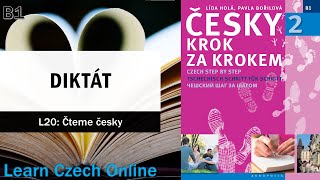 Česky krok za krokem 2 B1  Lekce 20  DIKTÁT [upl. by Andie421]