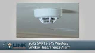 How To Install 2GIG SMKT3345 Wireless SmokeHeatFreeze Alarm Link Interactive [upl. by Ileray]