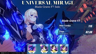 CRAZY Palatinus Equinox Early Stigmatas Solo Universal Mirage Blade Grave F7 Honkai Impact 3rd [upl. by Annuaerb]