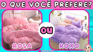 50 PERGUNTAS 🔄 O QUE VOCÊ PREFERE  Edição ROSA vs ROXO  jogo das escolhas [upl. by Hcirteid]