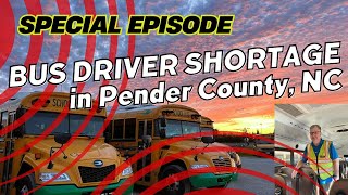 SCHOOL BUS DRIVER SHORTAGE in Pender County North Carolina busdrivers schoolbus northcarolina [upl. by Ndnarb288]