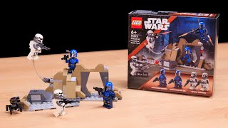 LEGO Star Wars Ambush on Mandalore Battle Pack REVIEW  Set 75373 [upl. by Eldreeda597]