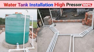 Water Tank Installation  High Pressure ✅ 100  Plumbing  Sarfraz Ahmad Tech [upl. by Towney]