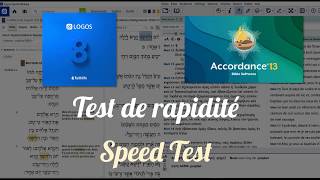 Accordance 13 vs Logos 8 Comparative speed test [upl. by Avihs]