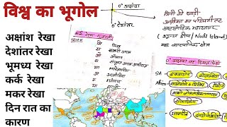 Geography ghatnachakra in hindiworld geography uppcsRoAro [upl. by Leann]