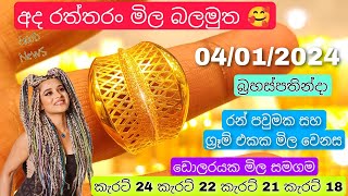 අද රත්තරං මිල  gold rate today sri lanka  gold price new update srilanka 2024  gold sinhala [upl. by Karlee]