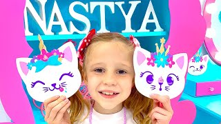 Nastya and her DIY room for kids decor ideas Room In Style Like Nastya [upl. by Wernher]