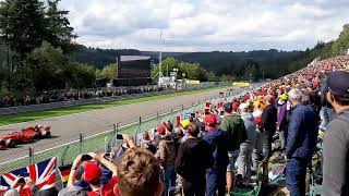 Formula 1 high speed flybys 😱  SpaFrancorchamps Kemmel Straight F1 GP Belgium 2019 [upl. by Euqinotna97]