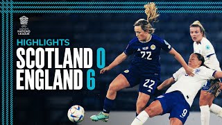 Scotland 06 England  UEFA Womens Nations League Highlights  SWNT [upl. by Schilit704]