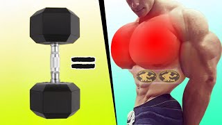 Must Do Exercises for a Bigger Chest  Only Dumbbell [upl. by Ahrens851]