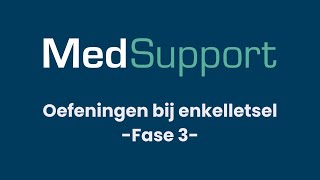 Oefeningen bij enkelklachten  Fysiotherapie MedSupport [upl. by Areyk]