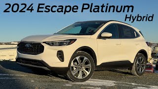 2024 Ford Escape Platinum Review [upl. by Silvestro]