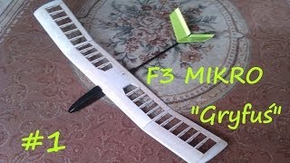 Szybowiec RC  F3 MIKRO quotGryfuśquot  build video 1 [upl. by Imuy]