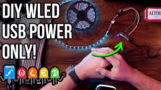 How to Set Up WLED to Run with USB Power Only  ESP8266 Tutorial [upl. by Nalor396]