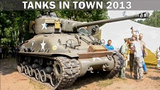 Tanks in Town 2013 Sherman Stuart Chaffee Leopard [upl. by Aiepoissac926]