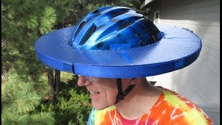 How to make a removable foam brim for a bike helmet [upl. by Sailesh521]