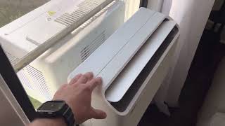 Midea U Shaped Window Air Conditioner 12000 BTU Review [upl. by Astrid]