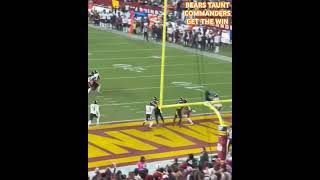 Bears DB Dares Commanders as Jayden Daniels Launches Epic Hail Mary TD [upl. by Ambrose]