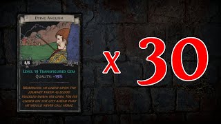 Opening 30 Sets of the NEW Dying Anguish  Path of Exile 324 Necropolis [upl. by Latsyek]