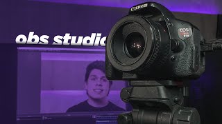 DSLR como webcam no OBS Studio  Via USB [upl. by Anhaj]