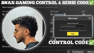 2024 SNAX GAMING SENSITIVITY SETTINGS CODE 34 SNAX GAMING CONTROL SETTINGS CODE 34 snax [upl. by Ordisy372]