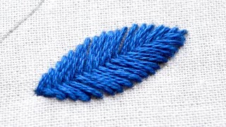 How to do fishbone stitch [upl. by Ecnerewal]