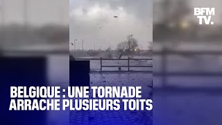 Belgique une tornade arrache plusieurs toits dans la région d’Anvers [upl. by Caneghem]