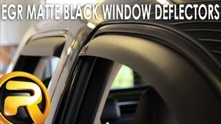 How To Install the EGR Matte Black Window Deflectors [upl. by Melissa]