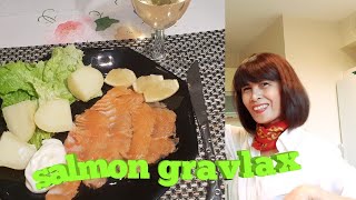 Easy preparation Salmon Gravlax [upl. by Aihsekyw]