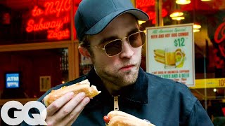 Robert Pattinson Desperately Needs a New York City Hot Dog  GQ [upl. by Lesab]