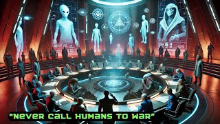 Galactic Council Says quotNever Call Humans to War They Don’t Know When to Stopquot  SciFi Stories HFY [upl. by Cavanagh]