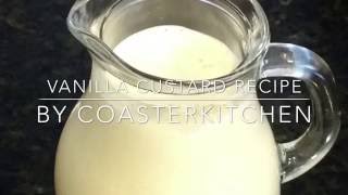 Vanilla Custard Recipe Crème Anglaise [upl. by Jeggar738]