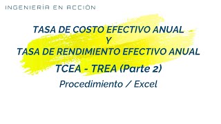 TCEA  TREA Parte 2  Casos Prácticos  Desarrollo Manual y Excel [upl. by Den]