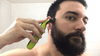 Beard Trimming  Philips Norelco OneBlade Trimmer and Shaver  Model QP2520 [upl. by Suisyola]