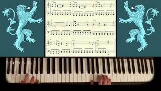 The rains of Castamere  Game of Thrones  piano version intermediate 1 [upl. by Sandon]